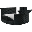  Crown Mark Voltare 5212BK-K King Bed with Fireplace & TV Lift - Black IMAGE 2