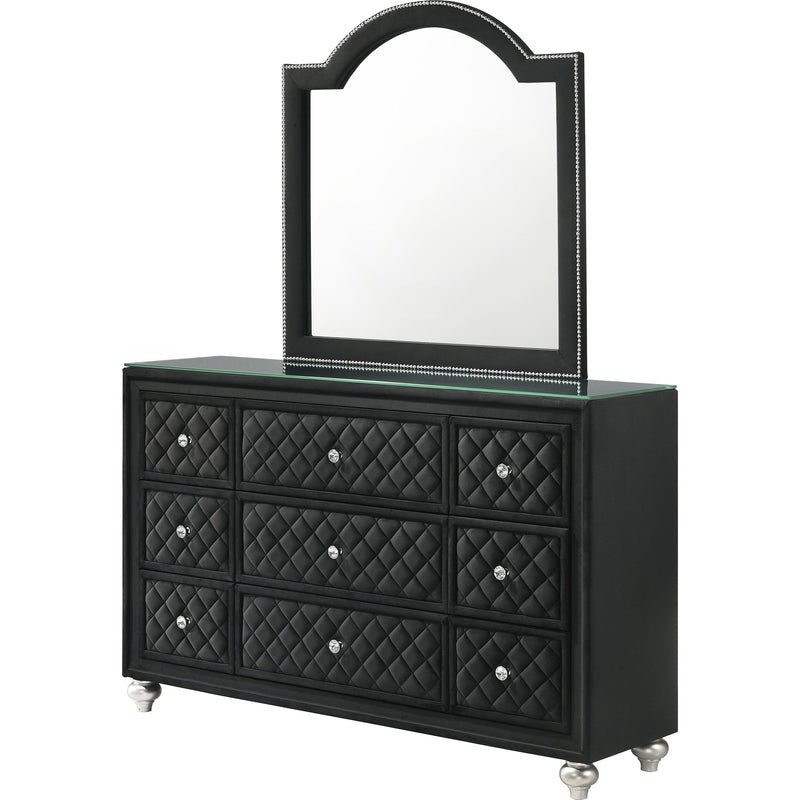  Crown Mark Cameo B2180-11 Dresser Mirror - Black IMAGE 2
