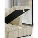  IFDC IF-9026 Reversible Chaise - Creme IMAGE 4