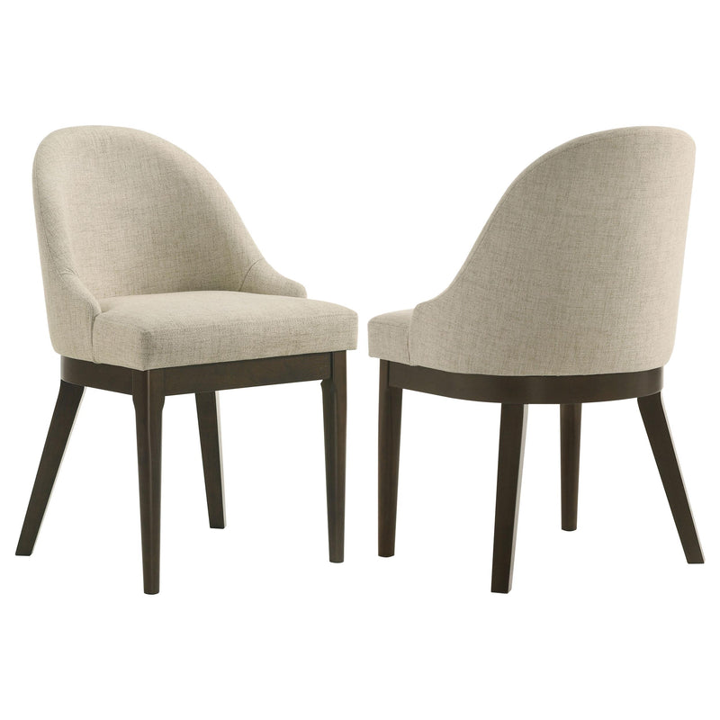  Coaster Furniture Reseda 193672 Set of 2 Upholstered Dining Side Chair - Beige IMAGE 1