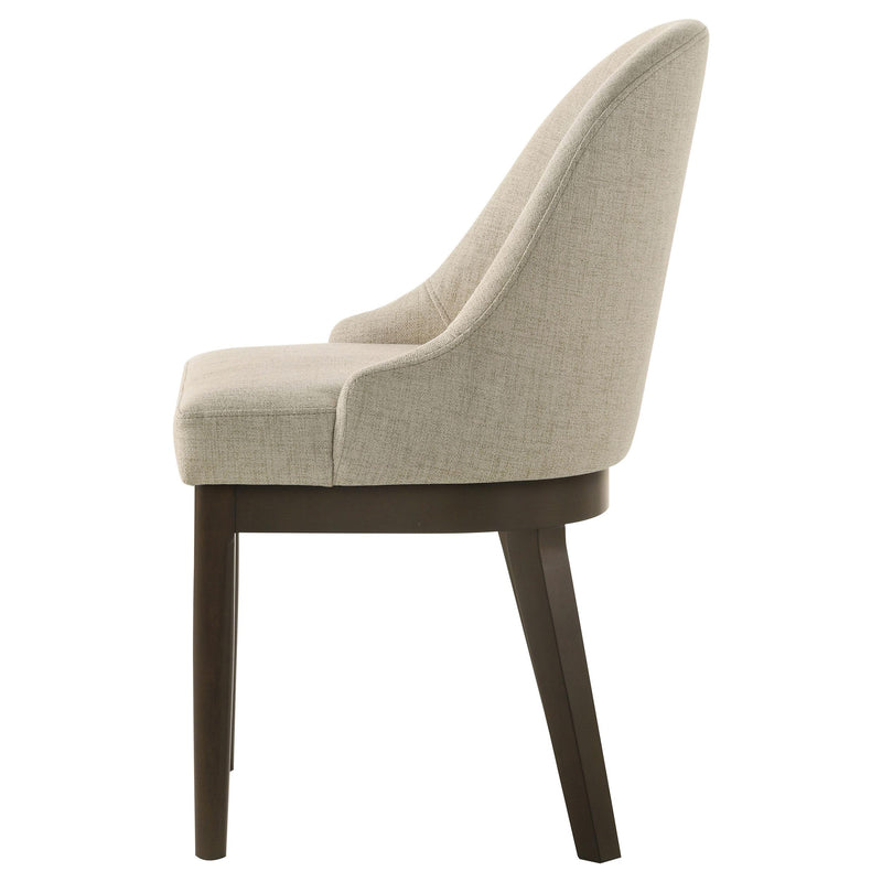  Coaster Furniture Reseda 193672 Set of 2 Upholstered Dining Side Chair - Beige IMAGE 6