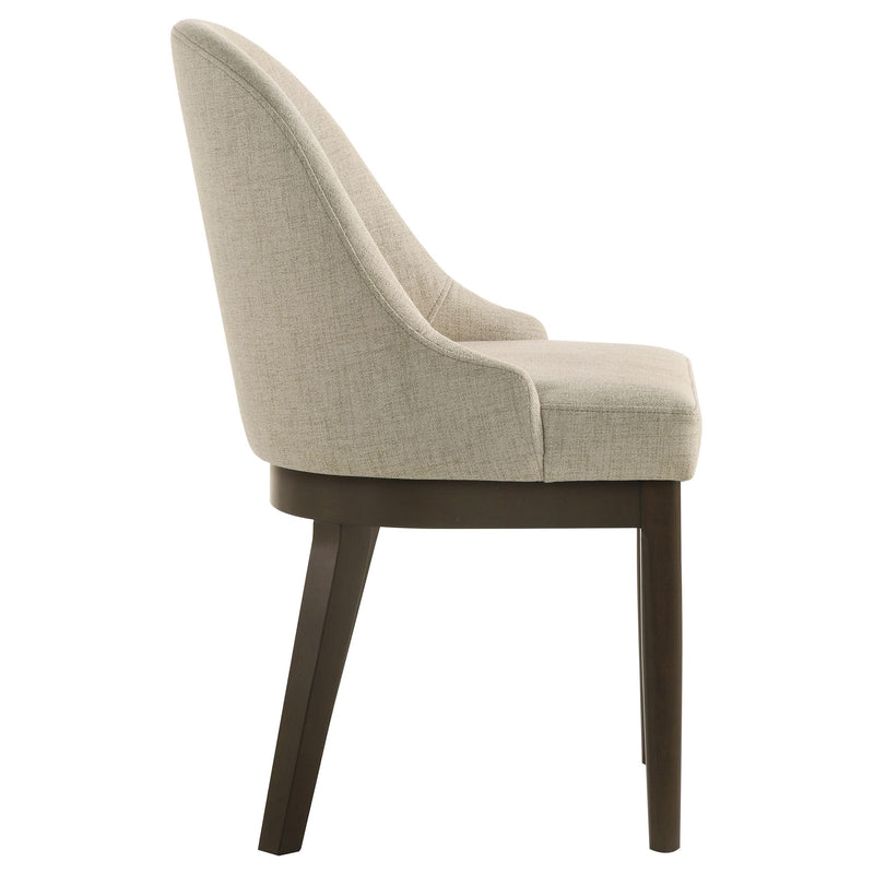 Coaster Furniture Reseda 193672 Set of 2 Upholstered Dining Side Chair - Beige IMAGE 9