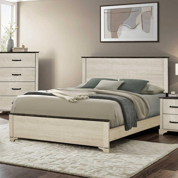  Monarch I 5260Q Queen Bed - Bleached Oak/Rustic Oak IMAGE 1