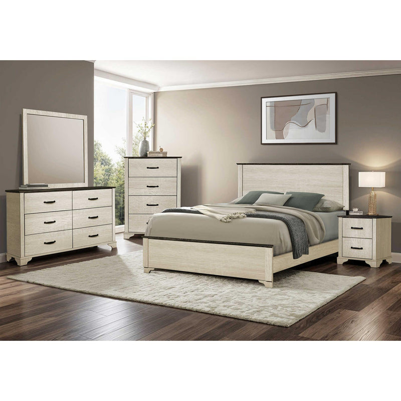  Monarch I 5260Q Queen Bed - Bleached Oak/Rustic Oak IMAGE 2