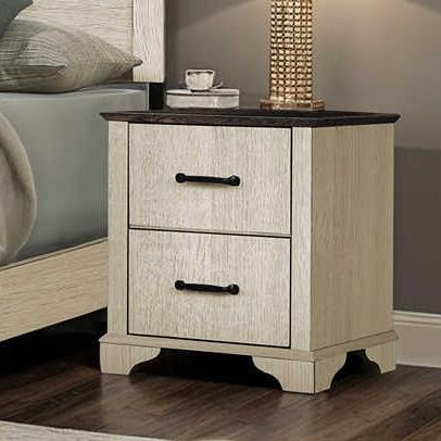  Monarch I 5263 Nightstand - Bleached Oak/Rustic Oak IMAGE 1