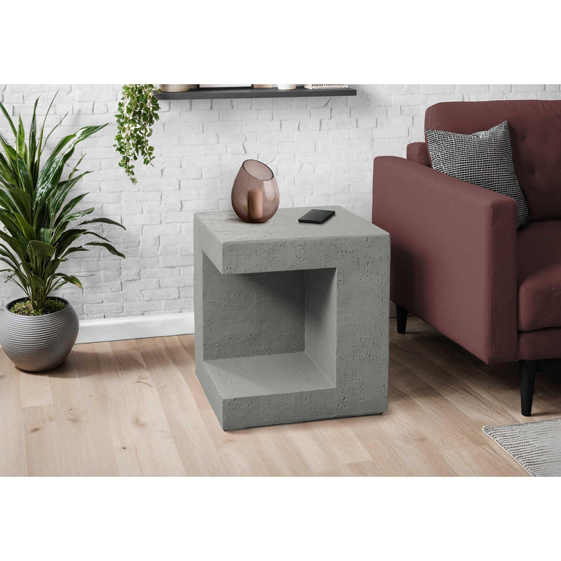  Monarch I 4130 25" Accent Table - Grey IMAGE 2