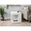  Monarch I 4131 25" Accent Table - White IMAGE 2
