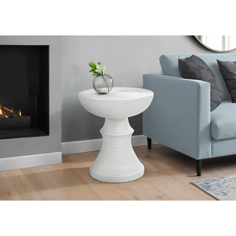  Monarch I 4145 25" Accent Table - White IMAGE 2