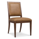  Hooker Furniture 6123-75710-89 Archives Leather Side Chair IMAGE 1