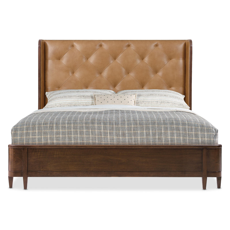  Hooker Furniture 6123-90850-89 Archives Queen Leather Bed IMAGE 3