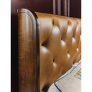  Hooker Furniture 6123-90860-89 Archives California King Leather Bed IMAGE 4