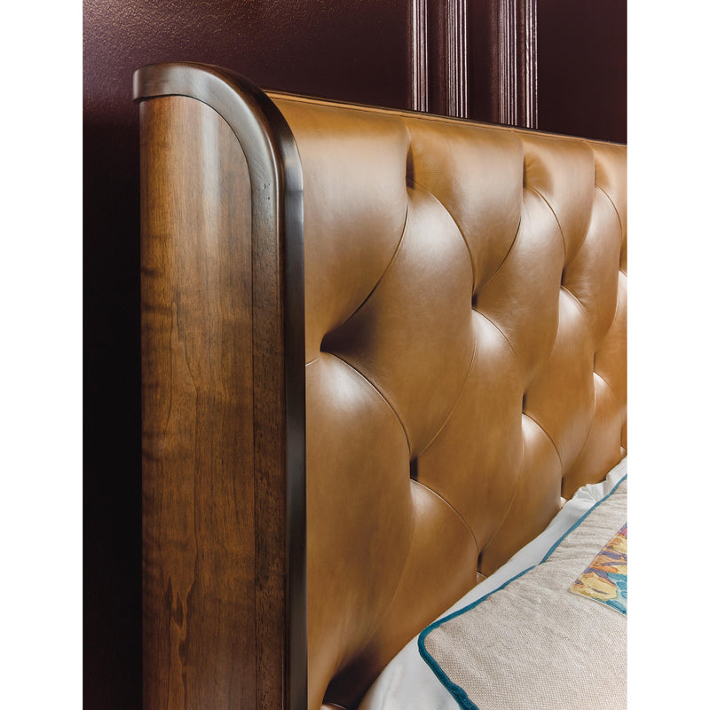  Hooker Furniture 6123-90860-89 Archives California King Leather Bed IMAGE 4