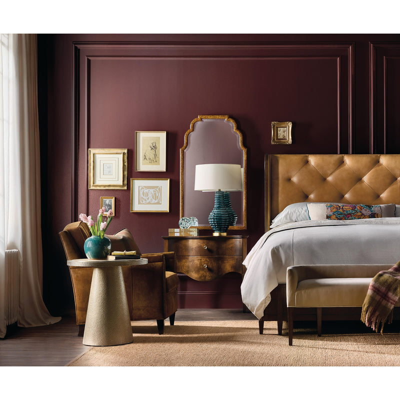  Hooker Furniture 6123-90866-89 Archives King Leather Bed IMAGE 7