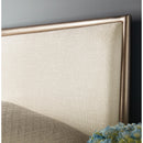  Hooker Furniture 6133-90150-95 Westwood Queen Upholstered Metal Bed IMAGE 4