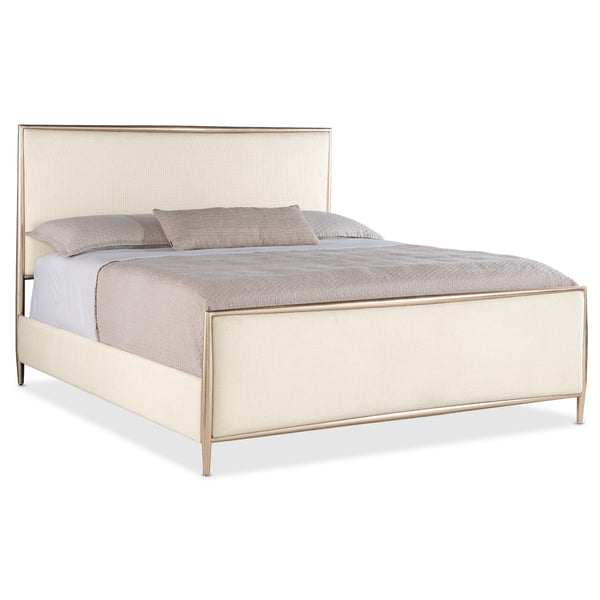  Hooker Furniture 6133-90166-95 Westwood King Upholstered Metal Bed IMAGE 1