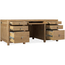  Hooker Furniture 6820-10462-80 Driftwood Executive Desk IMAGE 3