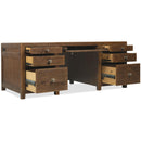  Hooker Furniture 6820-10462-85 Driftwood Executive Desk IMAGE 4