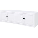  Coaster Furniture Laughlin 724113-SET 3-piece Entertainment Center TV Stand - White IMAGE 7