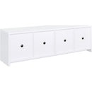  Coaster Furniture Laughlin 724113-SET 3-piece Entertainment Center TV Stand - White IMAGE 8