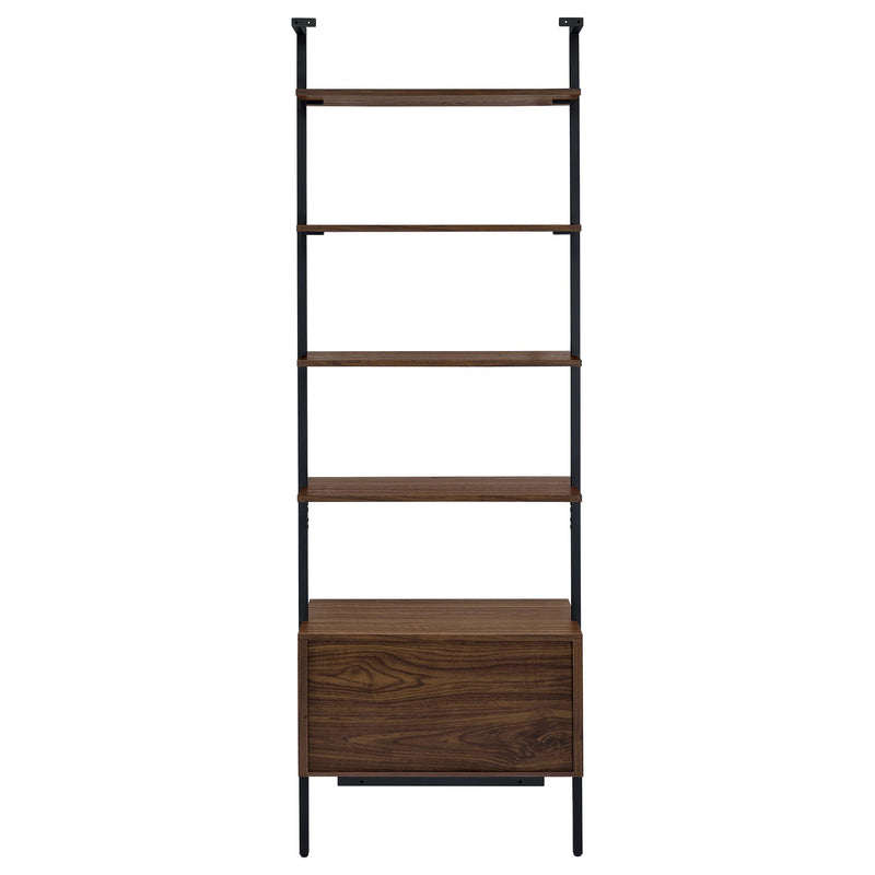  Coaster Furniture Owens 980074-S3 3-piece 96-inch Wall Mounted Bookshelf Set - Walnut IMAGE 9