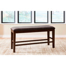  Signature Design by Ashley Haddigan D596-09 Double Counter Upholstered Bench IMAGE 3