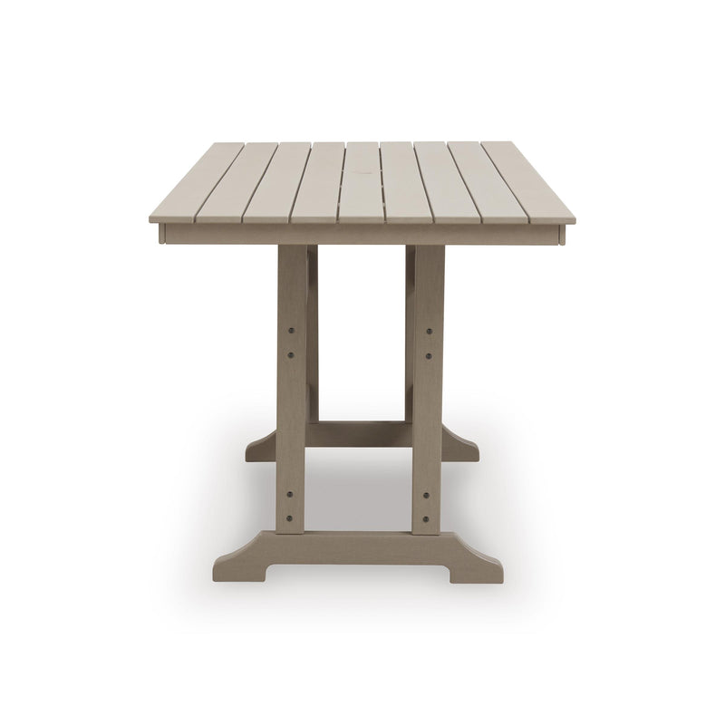  Signature Design by Ashley Seacliff Beach PCP228-642 Rectangular Counter Table with Umbrella Option IMAGE 3