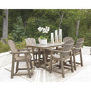  Signature Design by Ashley Seacliff Beach PCP228-642 Rectangular Counter Table with Umbrella Option IMAGE 8