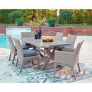  Signature Design by Ashley Half Moon Beach PCP418-625 Rectangular Dining Table with Umbrella Option IMAGE 5