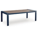  Signature Design by Ashley East Beach PCP587-625 Rectangular Dining Table with Umbrella Option IMAGE 1