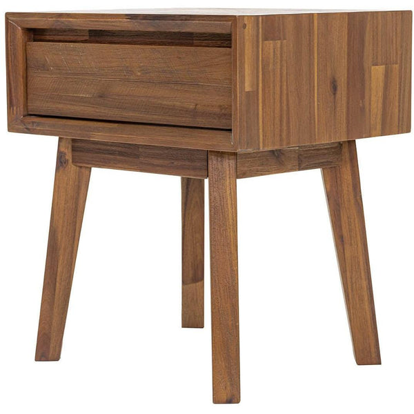  LH Imports Gia 1-Drawer Nightstand GIA001-BRN IMAGE 1