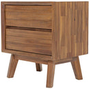  LH Imports Gia 2-Drawer Nightstand GIA002-BRN IMAGE 1