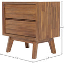  LH Imports Gia 2-Drawer Nightstand GIA002-BRN IMAGE 3