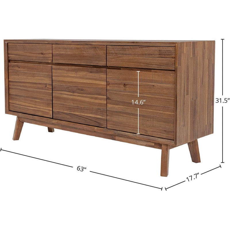 LH Imports Gia Sideboard GIA003B-BRN IMAGE 3