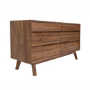  LH Imports Gia 6 Drawer Dresser - Warm Pecan GIA006-BRN IMAGE 10