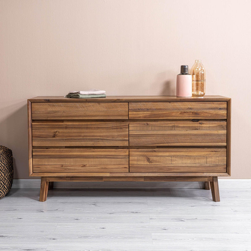  LH Imports Gia 6 Drawer Dresser - Warm Pecan GIA006-BRN IMAGE 2