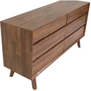  LH Imports Gia 6 Drawer Dresser - Warm Pecan GIA006-BRN IMAGE 8
