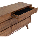  LH Imports Gia 6 Drawer Dresser - Warm Pecan GIA006-BRN IMAGE 9