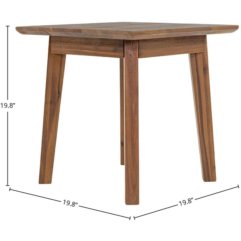  LH Imports Gia Chairside Table GIA033-BRN IMAGE 2