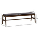  LH Imports Remix Upholstered Bench - Grey REM017-GR IMAGE 3