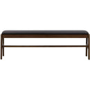  LH Imports Remix Upholstered Bench - Grey REM017-GR IMAGE 4