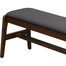  LH Imports Remix Upholstered Bench - Grey REM017-GR IMAGE 5