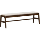  LH Imports Remix Upholstered Bench - Cream REM017-LN IMAGE 1