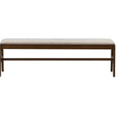  LH Imports Remix Upholstered Bench - Cream REM017-LN IMAGE 3
