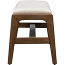  LH Imports Remix Upholstered Bench - Cream REM017-LN IMAGE 6