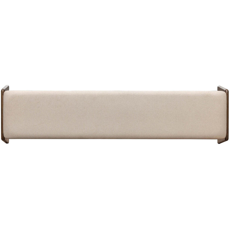  LH Imports Remix Upholstered Bench - Cream REM017-LN IMAGE 7