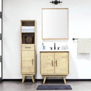  LH Imports Gia Mirror 28-inch in Solid Acacia Frame MILES BTH06-28 IMAGE 5