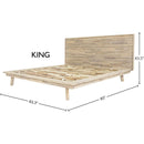  LH Imports Gia King Bed - Light Driftwood GIA001KB IMAGE 3