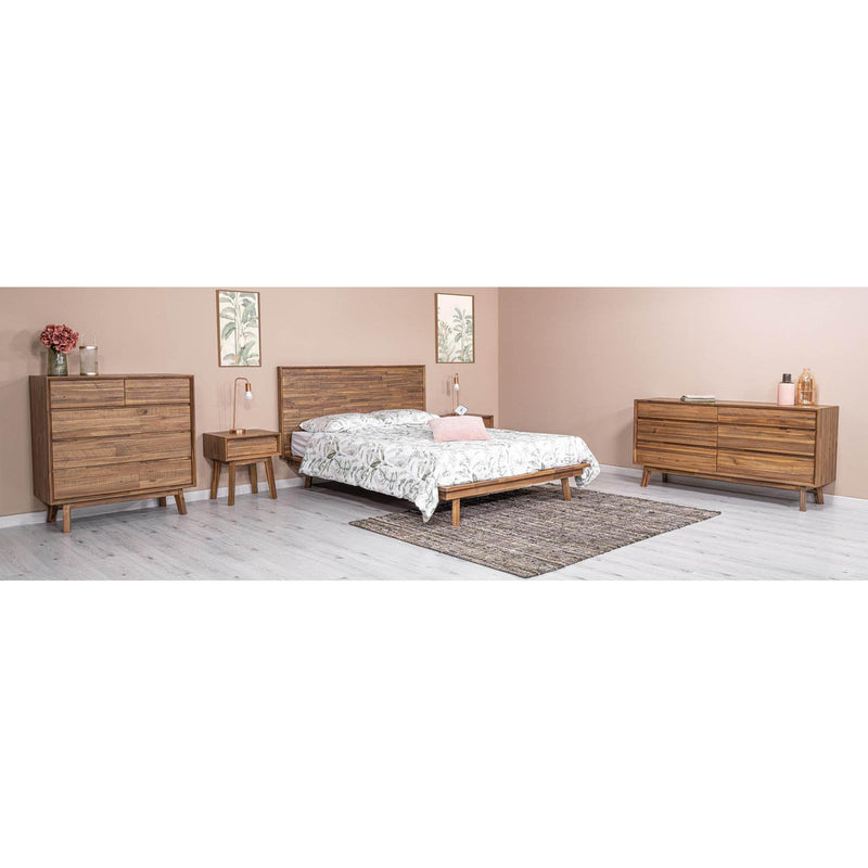  LH Imports Gia King Bed - Warm Pecan GIA001KB-BRN IMAGE 12