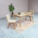  LH Imports Gia Small Extension Dining Table 55/71" - Light Driftwood GIA010 IMAGE 17