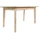  LH Imports Gia Small Extension Dining Table 55/71" - Light Driftwood GIA010 IMAGE 9